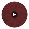 London Calling - Map Wallcovering - Red | Designer Wallcoverings Circular Swatch | DW