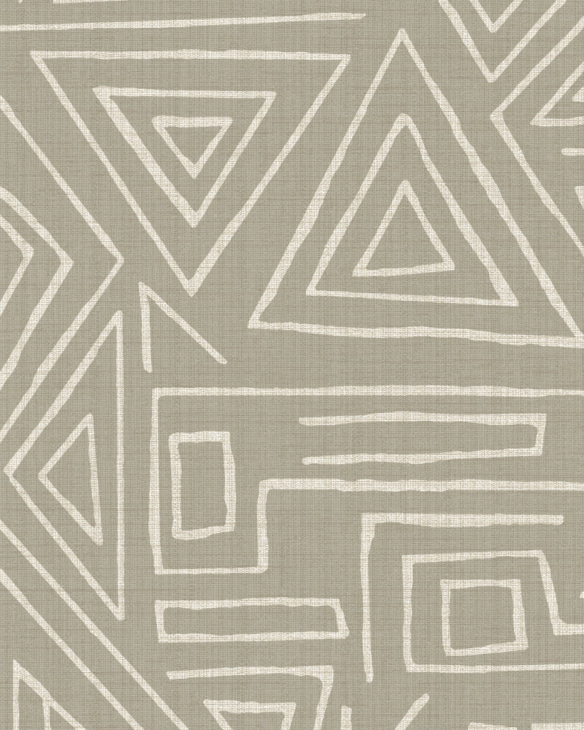 London Tahitian Tapa Natural Sand Wallcovering | Phillipe Romano