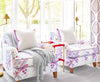 Plum Cascade on White