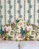 Louisa Floral, Multi Teal Green on Light Tint