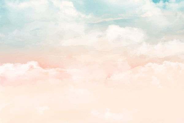 Cotton Skies Mural Contemporary | Architectural Wallcoverings