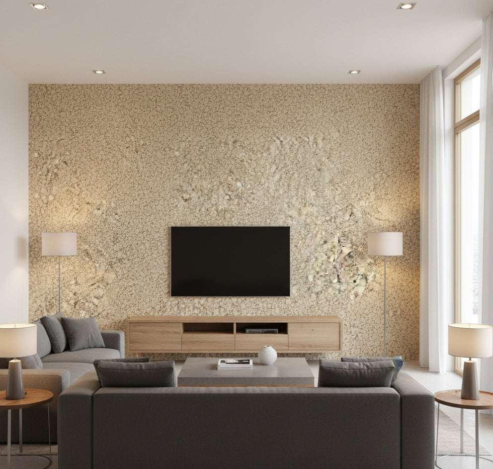 Lululama Mica | Phillipe Romano - living room room setting