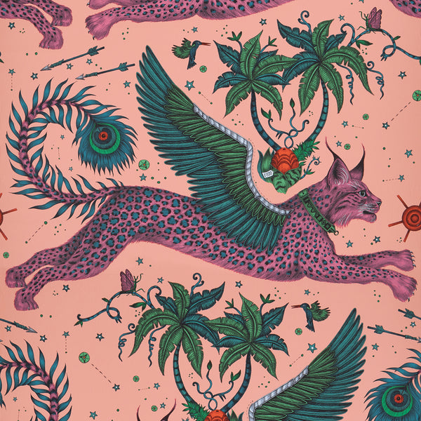 Lynx - Coral Wallcovering | Phillipe Romano