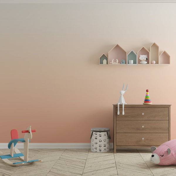 Peach Fade Mural | Adrian Wallcovering | DW Bespoke Studios