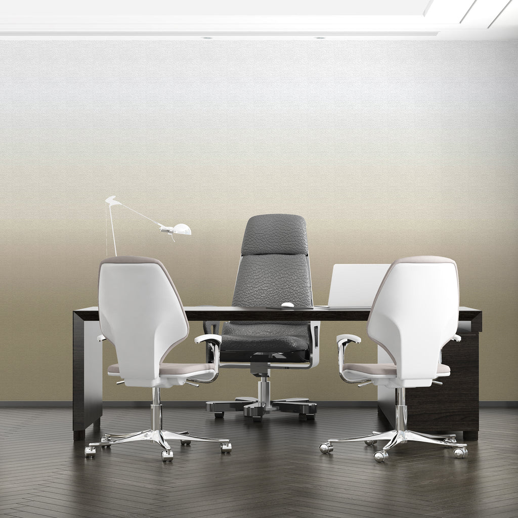 Taupe Weave Gradient Mural | Adrian Wallcovering | DW Bespoke Studios