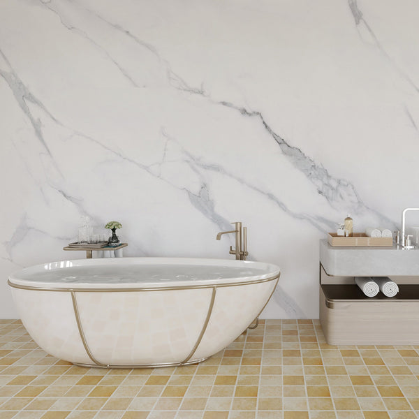 Carrara Essence Mural Contemporary | Architectural Wallcoverings