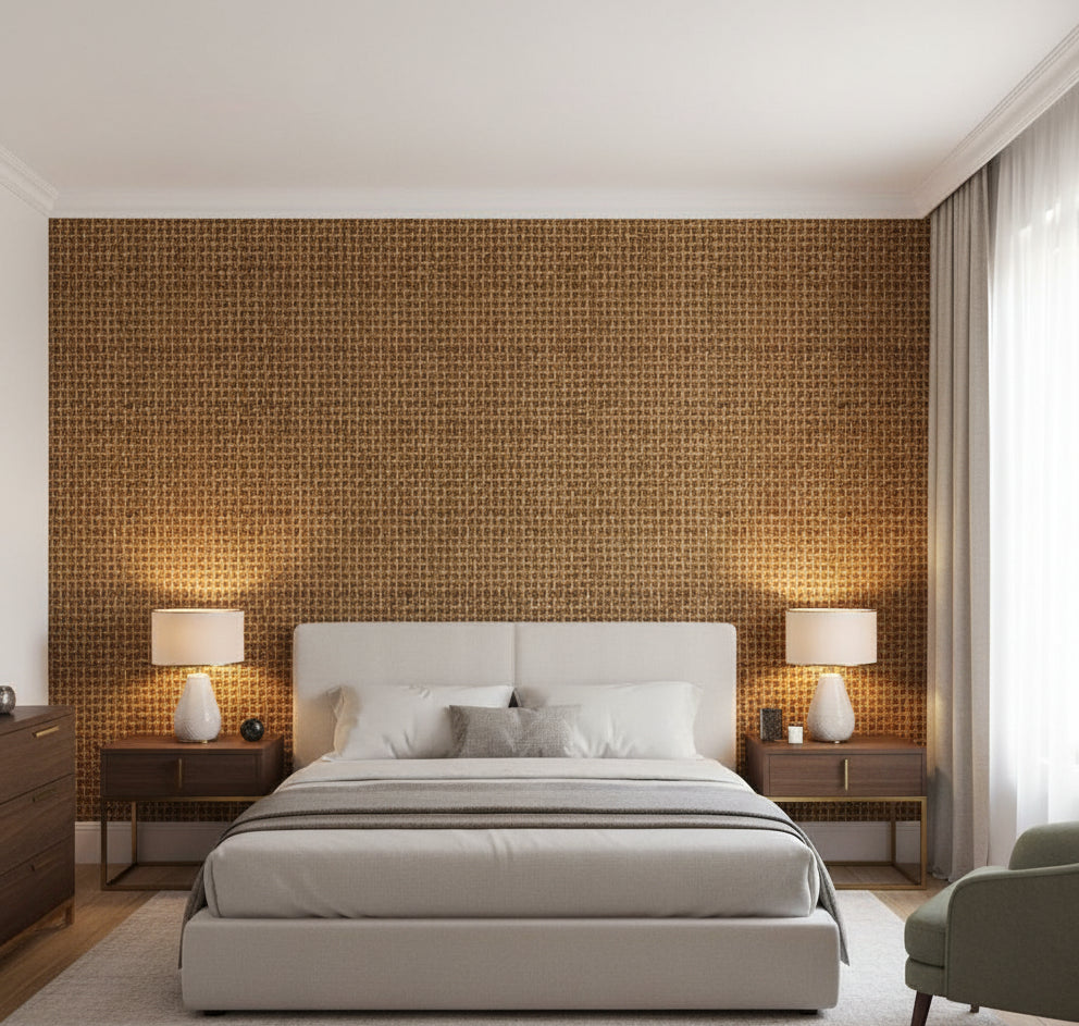 Machu Pichu Backetweave | Phillipe Romano - bedroom room setting