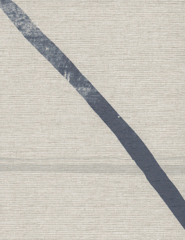 Madrid Ebb and Flow Blue Streak Wallcovering | Phillipe Romano