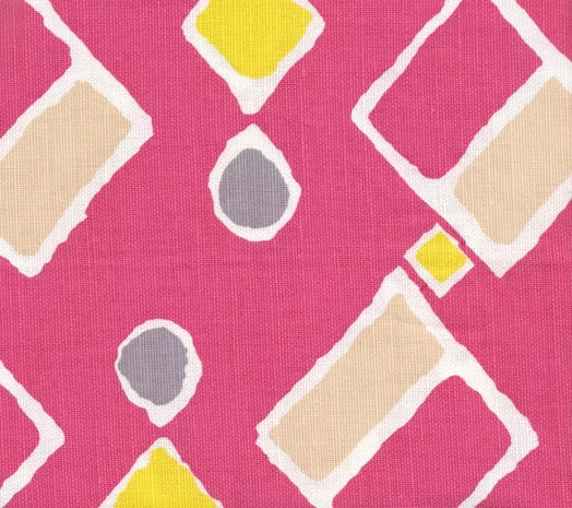 Magenta Peach Yellow Lime on White Wallcoverings | Alan Campbell