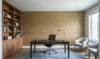 Mahikea Classic Grasscloth | Phillipe Romano - office room setting
