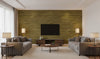 Mahikea Classic Grasscloth | Phillipe Romano - living room room setting