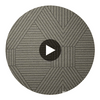 Maidstone - Mist Type II Vinyl | Hollywood Wallcoverings Circular Swatch | Hollywood Wallcoverings