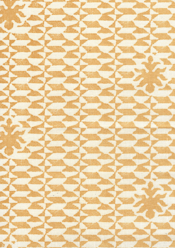 Carlo II, Maize on Curtain Weight Wallcoverings | Quadrille