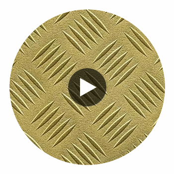 Malaga Gold Rivets Circular Swatch | DW
