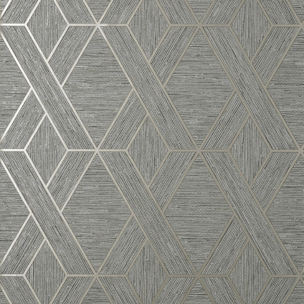 Malcolm Grey Geo Wallcovering | Jeffrey Stevens - Image 1