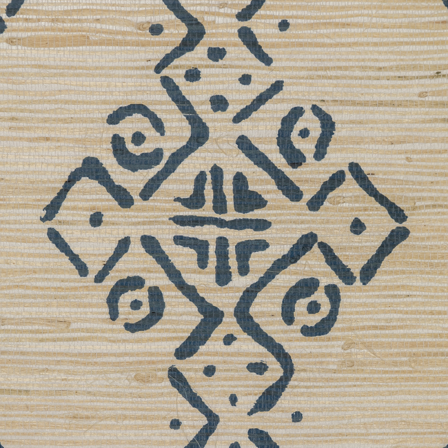 Mali Grasscloth - Indigo - Image 4