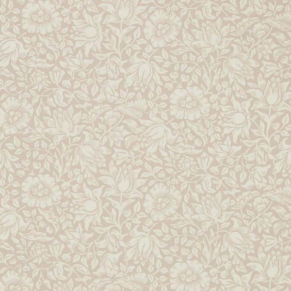 Mallow Rose Dusky Wallcovering | William Morris