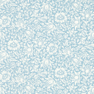 Mallow Blue Powder Wallcovering | William Morris