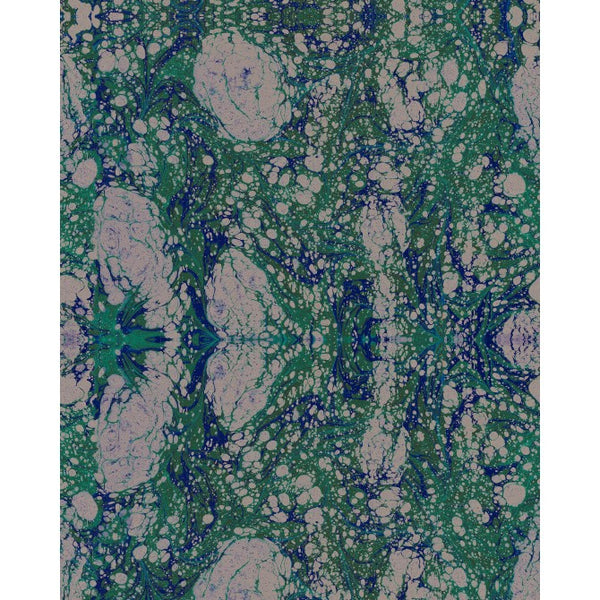 Marbled Paper - Blue, Green, Grey, Turquoise Wallcovering | Mind the Gap