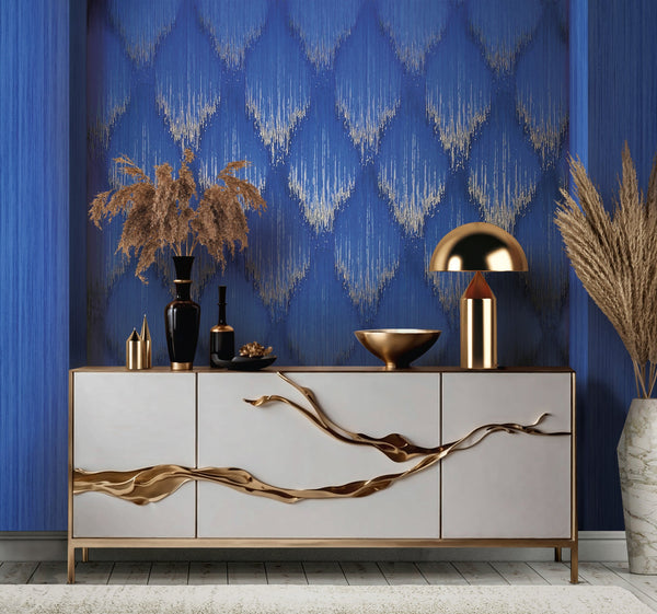 Papis Loveday Fashion Icon - Blue Wallcovering | Marburg