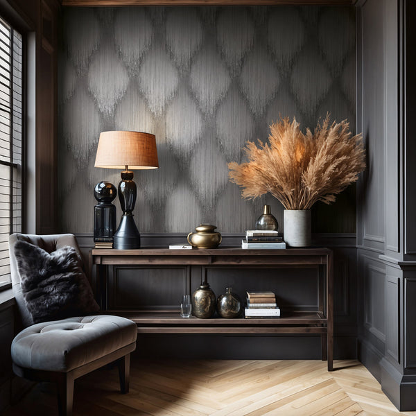 Papis Loveday Fashion Icon - Anthracite, Grey Wallcovering | Marburg