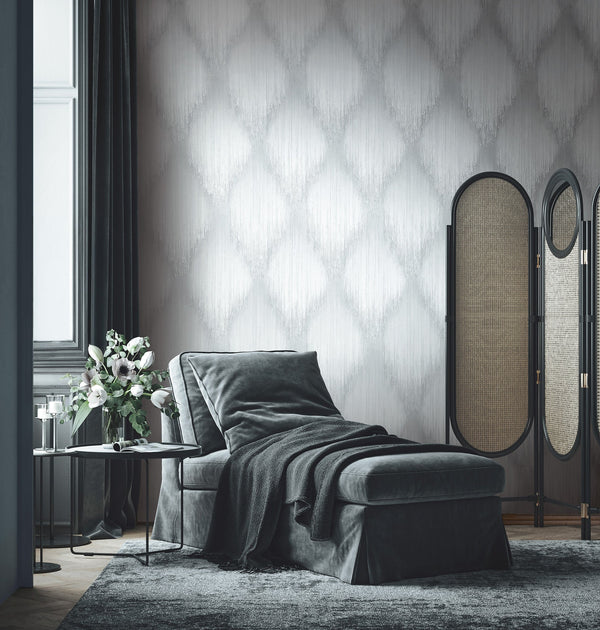 Papis Loveday Fashion Icon - Grey, White Wallcovering | Marburg