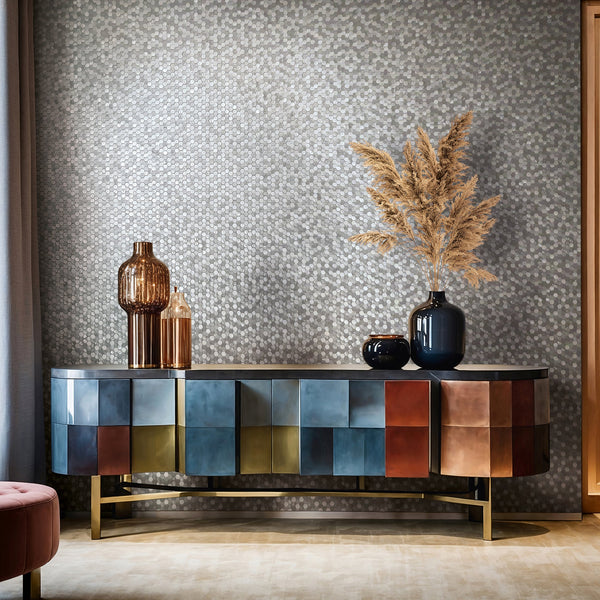 Papis Loveday Fashion Icon - Silver Wallcovering | Marburg