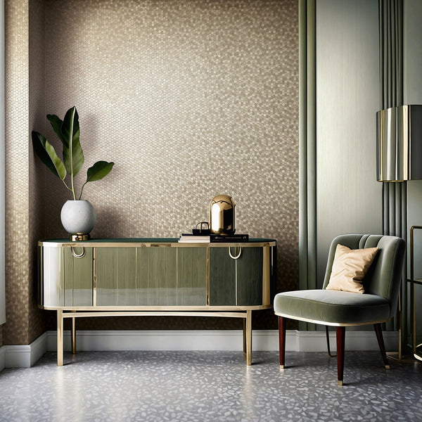 Papis Loveday Fashion Icon - Gold, Silver Wallcovering | Marburg
