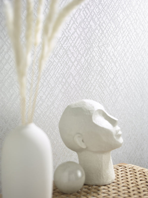 Papis Loveday - Pearl, White Wallcovering | Marburg