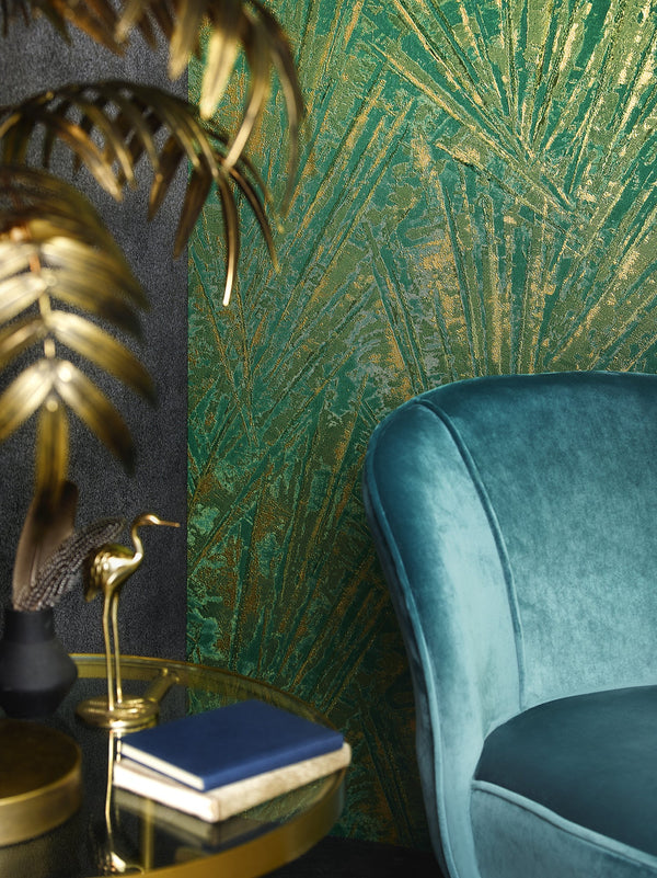Papis Loveday - Gold, Gruen Wallcovering | Marburg