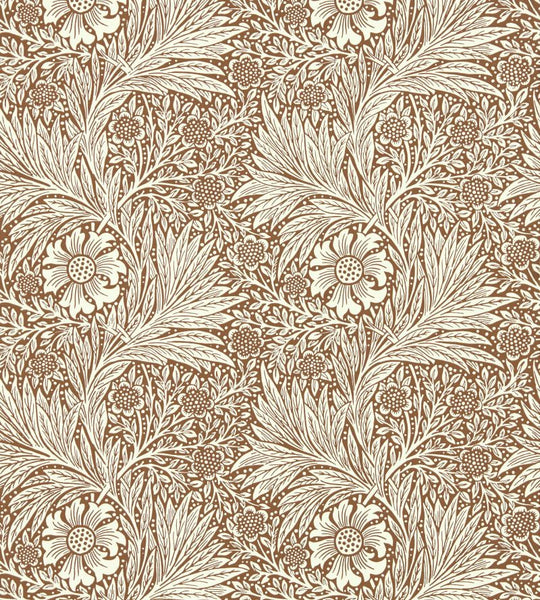 Marigold Wallpaper Cream Chocolate | William Morris