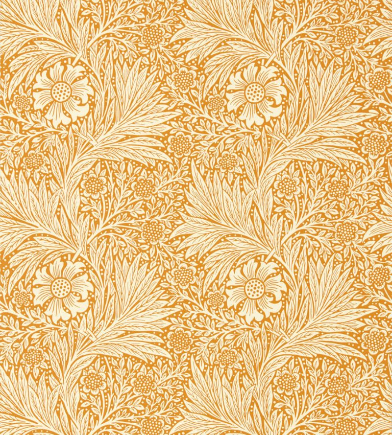 Marigold Wallpaper Orange  | William Morris