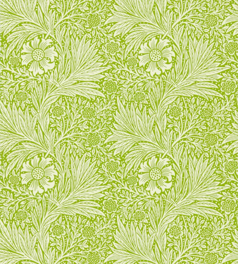 Marigold Wallpaper Green Sap | William Morris