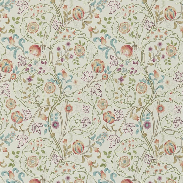 Mary Isobel Artichoke Rose Wallcovering | William Morris