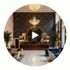 Maryport Type II Vinyl | Hollywood Wallcoverings Circular Swatch | Hollywood Wallcoverings