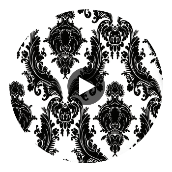 Daphney's Heirloom Flocked Velvet Wallcovering Circular Swatch | DW