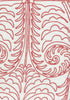 Mauvey Red on Off White