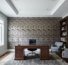 Medici Real Cork Damask | Phillipe Romano - office room setting