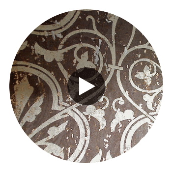 Medici Real Cork Damask | Phillipe Romano Circular Swatch | DW