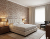 Medici Real Cork Damask | Phillipe Romano - bedroom room setting