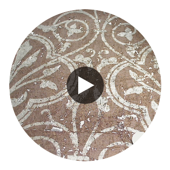 Medici Real Cork Damask | Phillipe Romano Circular Swatch | DW