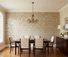 Medici Real Cork Damask | Phillipe Romano - dining room room setting