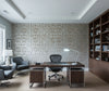 Medici Real Cork Damask | Phillipe Romano - office room setting