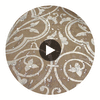 Medici Real Cork Damask | Phillipe Romano Circular Swatch | DW