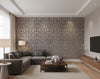 Medici Real Cork Damask | Phillipe Romano - living room room setting