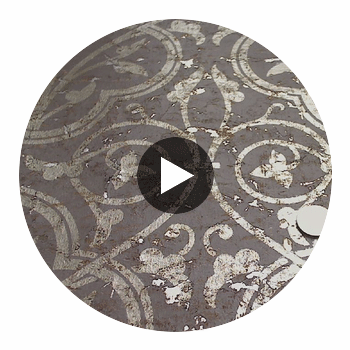 Medici Real Cork Damask | Phillipe Romano Circular Swatch | DW