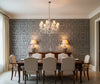 Medici Real Cork Damask | Phillipe Romano - dining room room setting