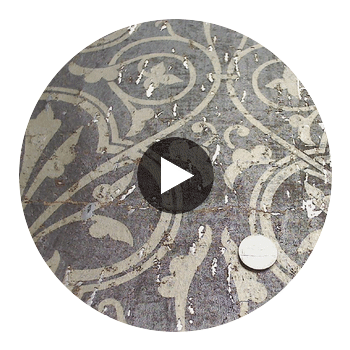 Medici Real Cork Damask | Phillipe Romano Circular Swatch | DW