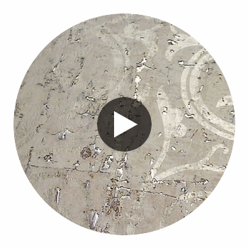 Medici Real Cork Damask | Phillipe Romano Circular Swatch | DW