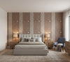 Medici Real Cork Stripe | Phillipe Romano - bedroom room setting